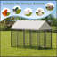 Grande cage extérieure pour chien avec enclos pour chien L 7,94 pi x l 4,13 pi x H 5,95 pi.