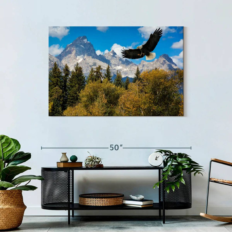 Grand Teton Eagle, 30" H x 45" W
