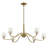 Uttermost Barcelona 6 Light Brass Chandelier