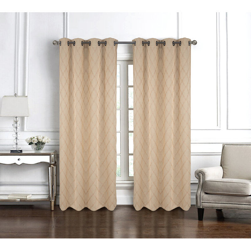 Rideau obscurcissant Mckinney, Beige, L 54 po x L 84 po