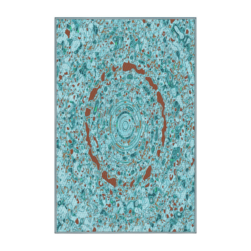 Abstract Indoor Rug, Rectangle 8' x 12'