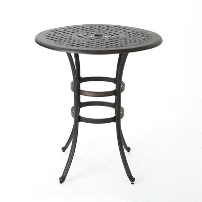Table de bar en fonte d'aluminium