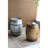 22.5X22.5X26 Inches Drum Side Table With Spacious Hollow And Removable Lid, Galvanized Gray Finish Rustic Design, Ideal For Shabby - Chic Decor Ideas Suitable Style-103215610-103215589