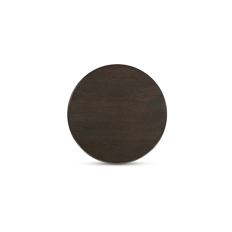 Alden Solid Wood Coffee Table, Dark Brown Wood