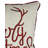 Daisy Holiday Embroidered Linen Look Throw Pillow