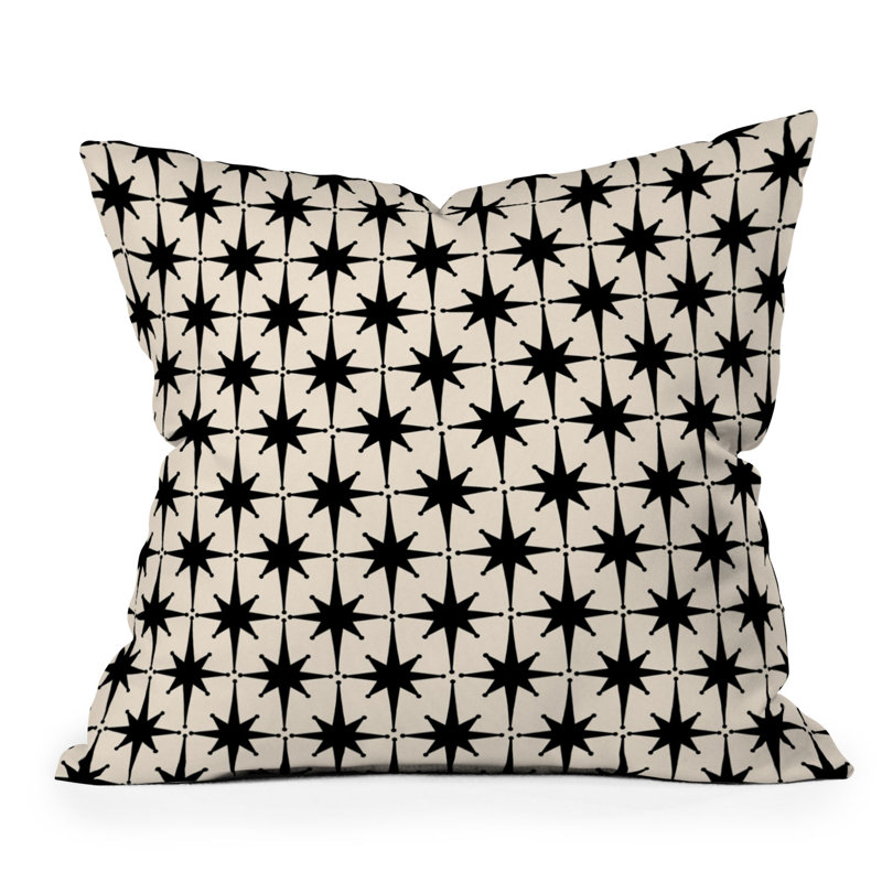  Geometric Shape Polyester Indoor/Outdoor Throw Pillow, 18" x 18"