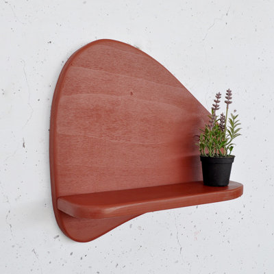 100% Plywood Colourful Wall Mounted Accent Shelf