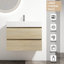 Meuble-lavabo de salle de bain 30 po, lavabo en résine, 2 tiroirs à fermeture en douceur, moderne, fixation murale chêne brillant, magnétisme-1533073865-1533073864