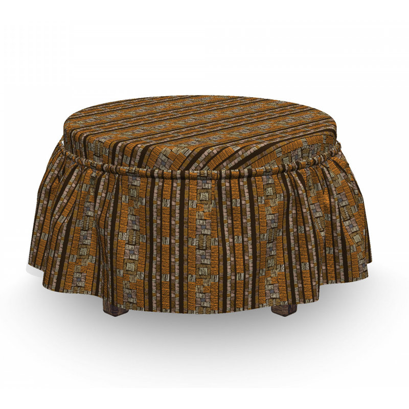 Housse pour repose-pieds intemporelle motifs
