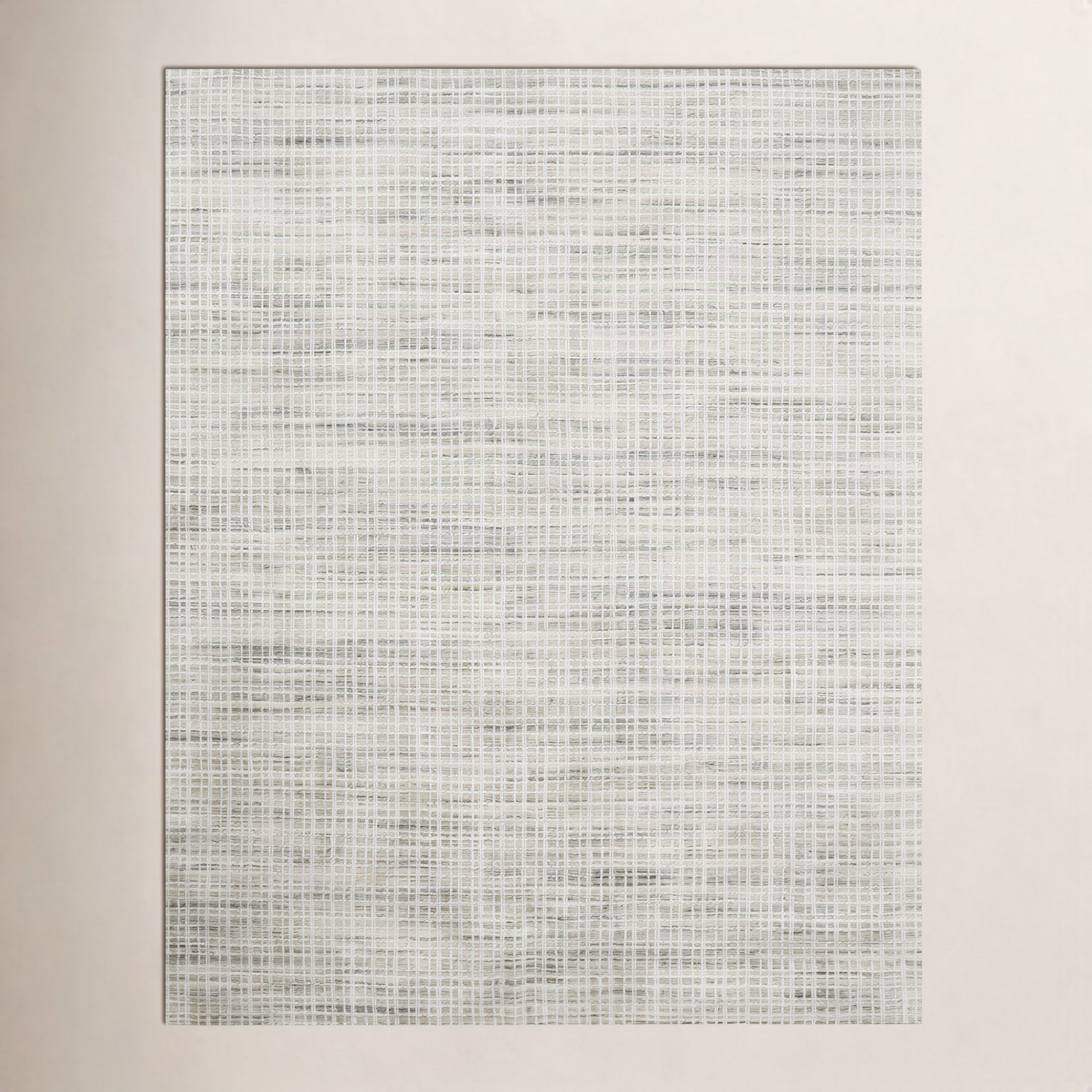 Hannon Green Hand-Woven Geometric Rug, Rectangle 2' x 3'