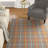 Marotta Hand Loomed Wool Viscose Plaid Rug in Gray/Orange-19782921