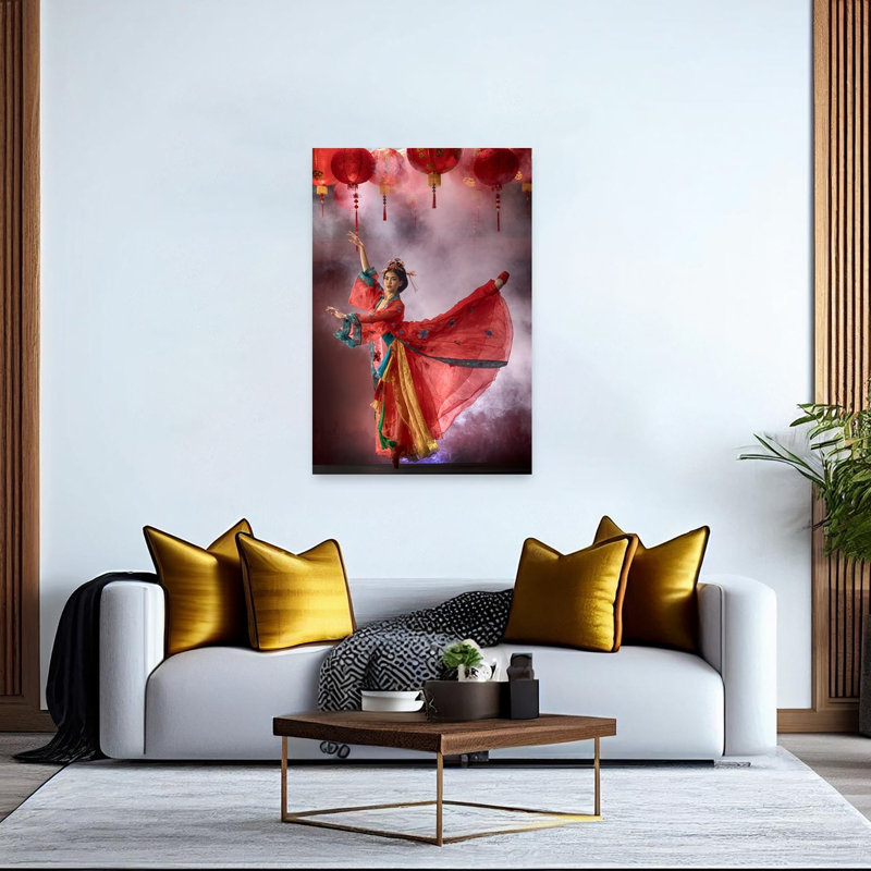 Cny Ballerina 3, impression abstraite d'art mural contemporain, H 60 po x l 40 po