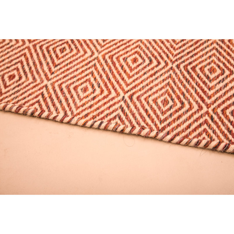 Loiret Geometric Wool Hand Woven Area Rug, Rectangle 190 x 290cm