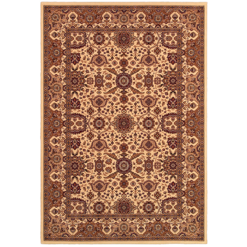 Brun oriental tapis décoratif Copacabana, Rectangle 9 pi 2 po x 12 pi 6 po