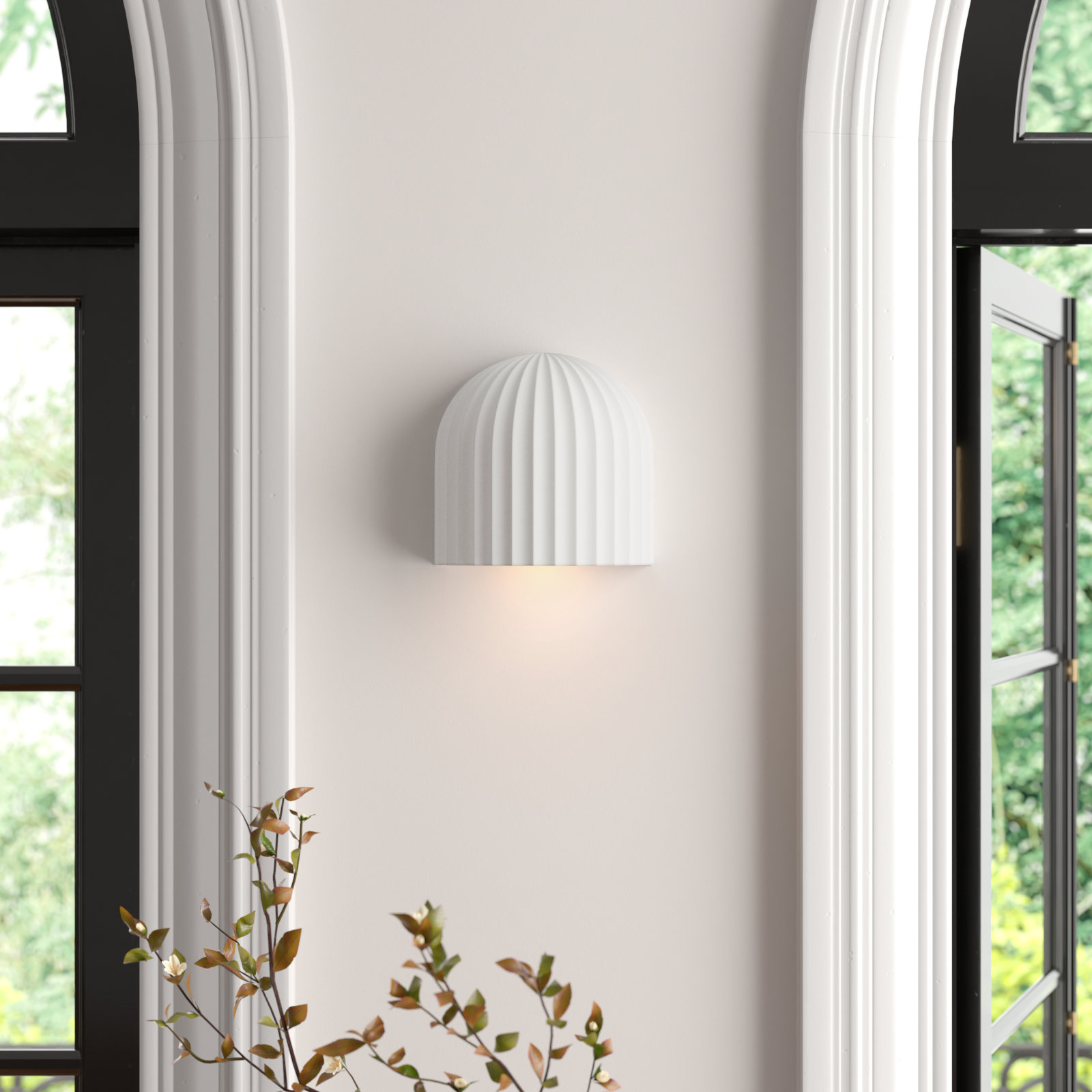 Calcott Single Light Flush Mount Sconce