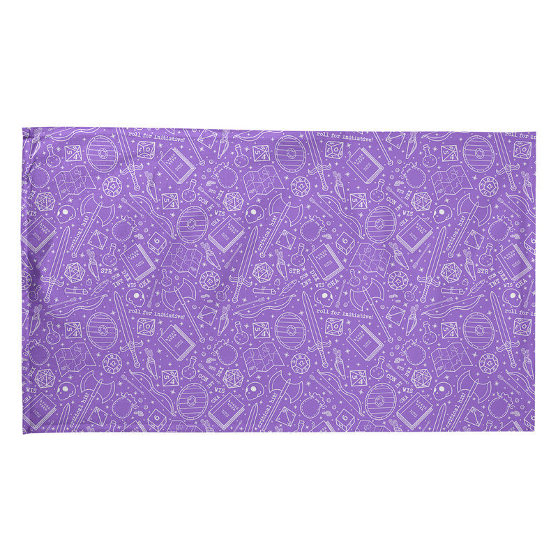Mcguigan Tea Towel Kitchen Towel, Poly Twill, Purple/White