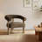 Mid-Century Modern Upholstered Barrel Armchairs Set of 2, Living Room-2027792892