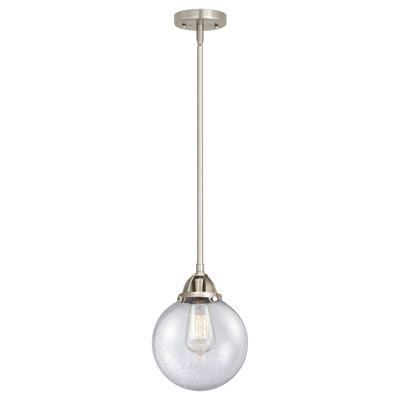 Nouveau 2 - Frederick - Mini-luminaire suspendu sur tige 1 lumière - Ampoule DEL - - Abat-jour