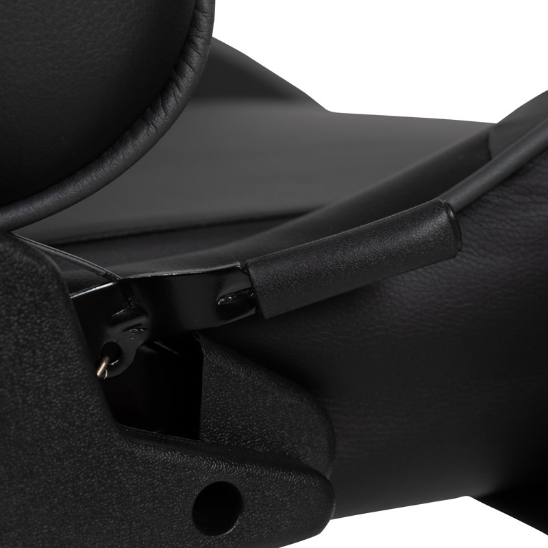 Ergonomic LeatherSoft Computer Gaming Chair with Fully Reclining Back and Slide-Out Footrest, Gray
