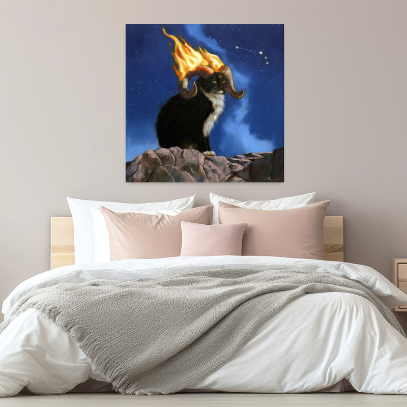 Aries, art urbain contemporain pour chat, H 32 po x l 32 po