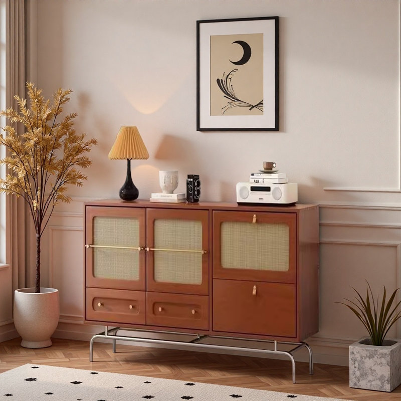 Simple vitrine murale rétro, H 33,07 po x l 47,24 po x P 15,75 po