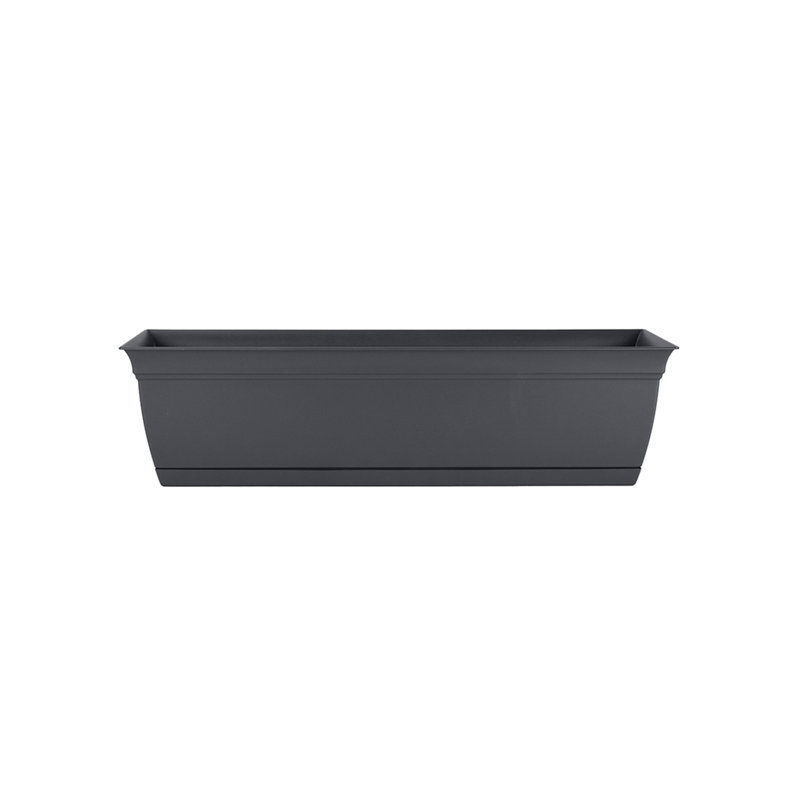 Planter Box, Gray, 6.57'' H X 24'' W X 7.76'' D