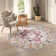 Christa Oriental Fuchsia/Ivory Area Rug