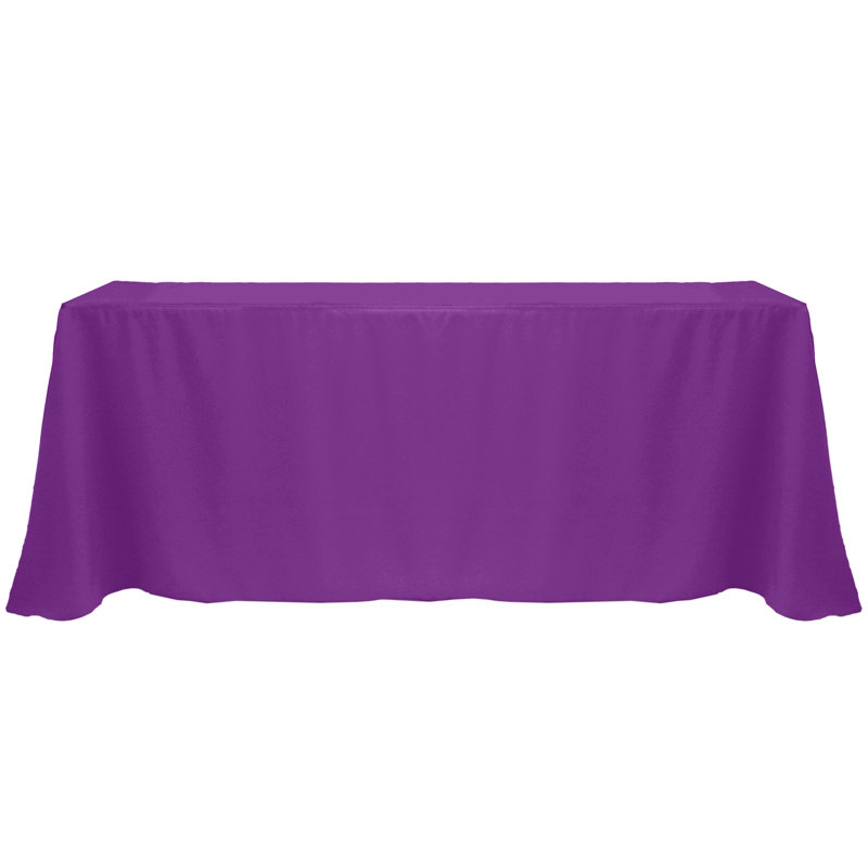 Solid Color Tablecloth, 156" x 90", 1, Plum
