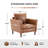 Bobur 22''W Faux Leather Living Room Accent Chair-2117935364