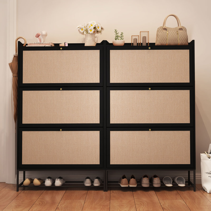 Rangement à chaussures 20 paires, Noir, H 53,22 po x l 31,5 po x P 9,25 po