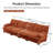 Modular Cloud Sectional Sofa with Deep Seat Comfort-707445345-707445347