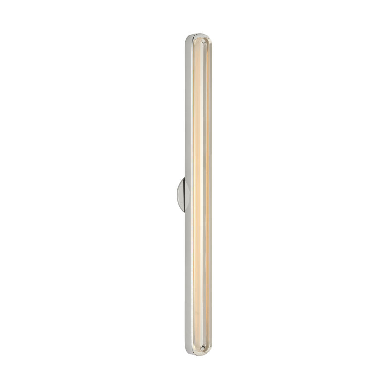 Emera 1 - Light LED Vanity Light, 24" H x 2" W x 1.4" D, Polished Nickel