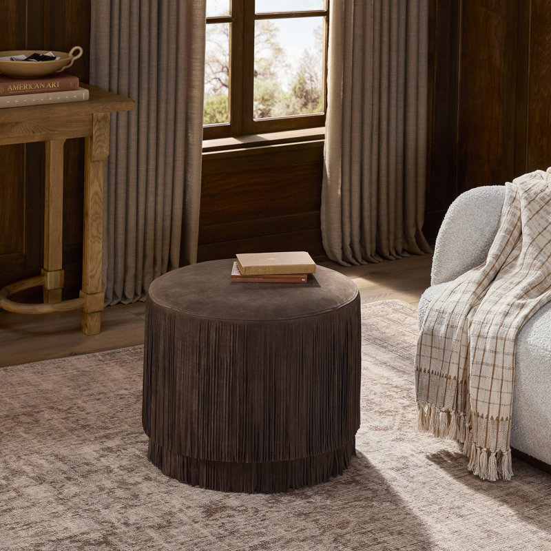 Rooney Ottoman, Nubuck Cigar