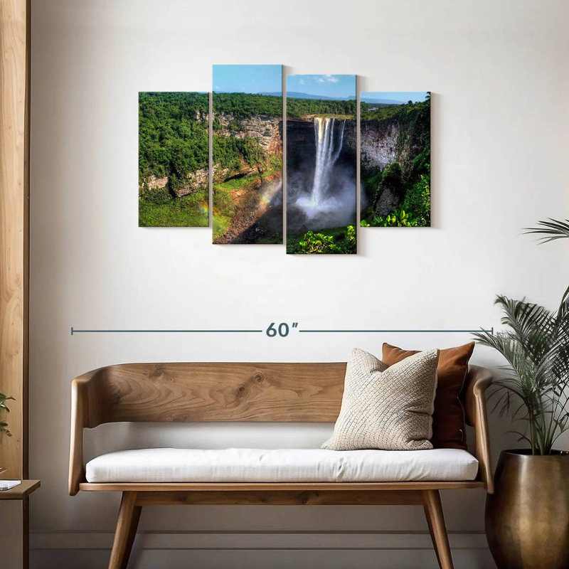 Guyana's Kaieteur Falls, 27" H x 43" W