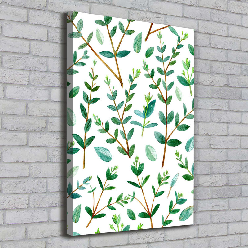 Twigs Of Eucalyptus - Wrapped Canvas Print
