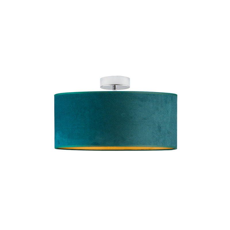 Alyssha Semi Flush Mount, Green/Gold