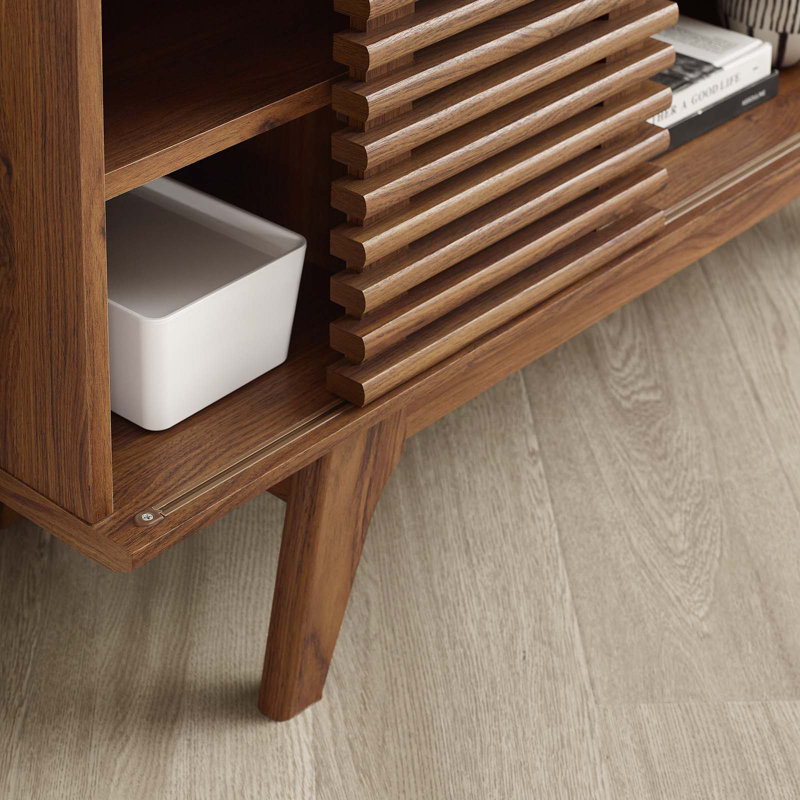 Render 46" Corner TV Stand by Modway, Walnut