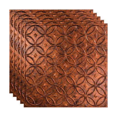 24'' L x 24'' W Textured Vinyl Drop-In Ceiling Tile