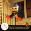 Tête de citrouille d'Halloween gonflable fantôme