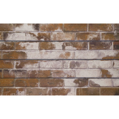 Mur de briques texturé Brick Old Paint (panneaux de H 24 po x L 48 po)