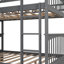 Structure de lit de jour en bois Wren avec clôture, style rustique, pin massif-696865884-696865886
