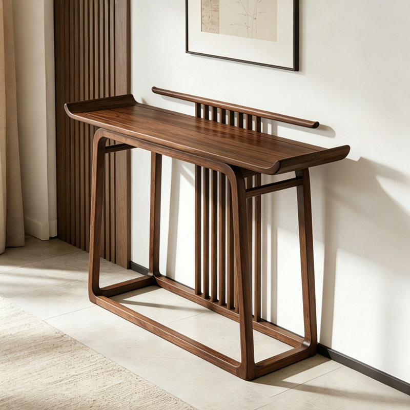 Console rétro de style chinois, 39.4" H x 55.1" W x 15.7" D