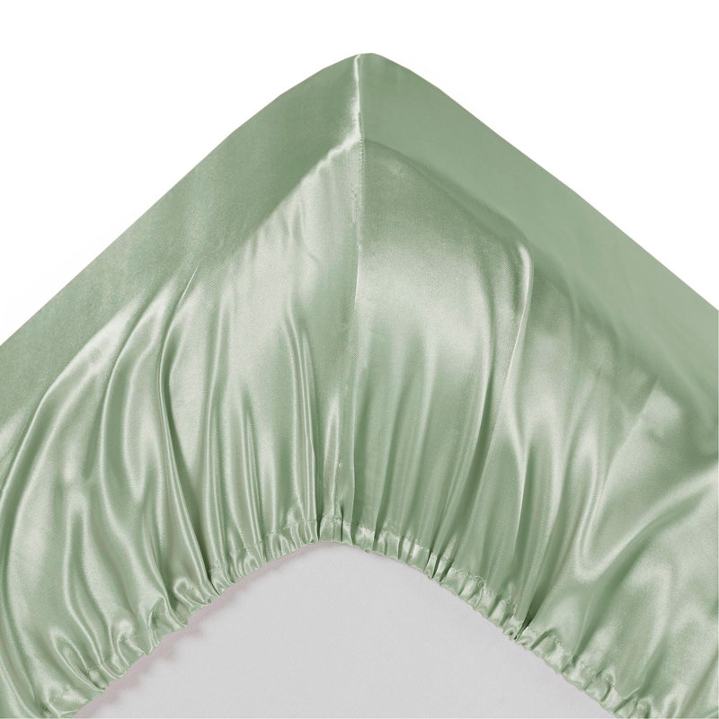 Ensemble de draps 4 pièces, Couvre-lit simple + 3 pièces supplémentaires, Sauge