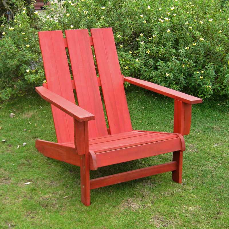 Duckett Outdoor Adirondack Chair, Barn Red
