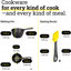 Lodge Cast Iron/Silicone Pot and Brush Black