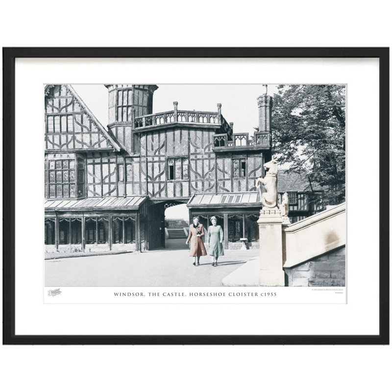 Windsor, The Castle, Horseshoe Cloister C1955 by Francis Frith - Single Picture Frame Print, 60cm H x 80cm W x 2.3cm D
