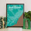 « barcelone city map », reproduction d’impression sur affiche en nature-31735410