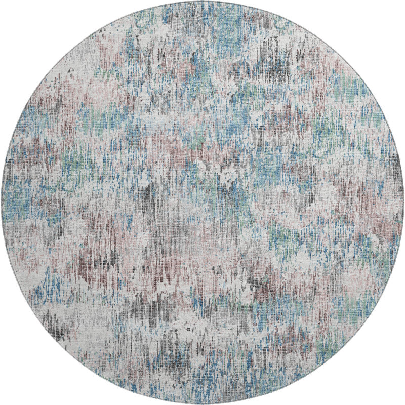 Premium Machine Washable Driessen AMF66 Multi Rug, Round 8'