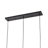 Merriam 3 - Light Brownish Black Kitchen Island Pendant
