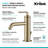 KRAUS Ramus Single Handle Bathroom Sink Faucet with Lift Rod Drain-50612618